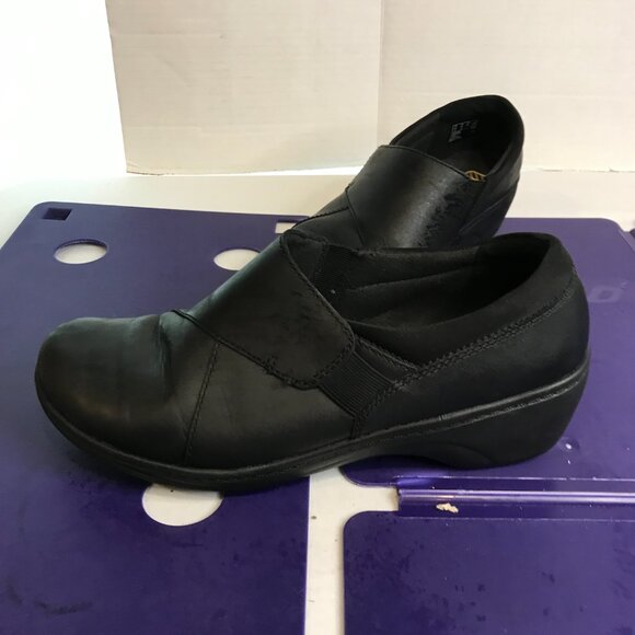 CLARKS WOMENS LEATHER SLIDE ON SHOES SIZE 8 - Picture 5 of 9